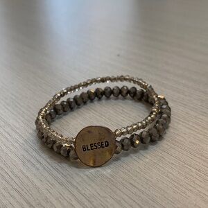 Blessed Gold Beaded Bracelet p18